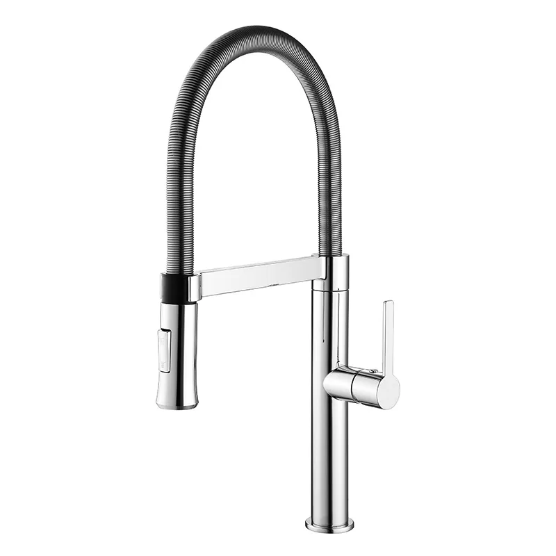 Spring kitchen faucet