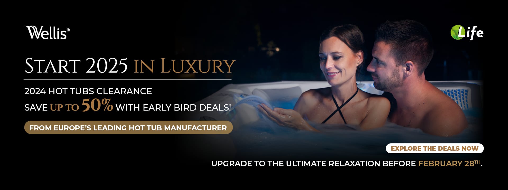 Start 2025 in Luxury_2024 Hot Tubs Clearance