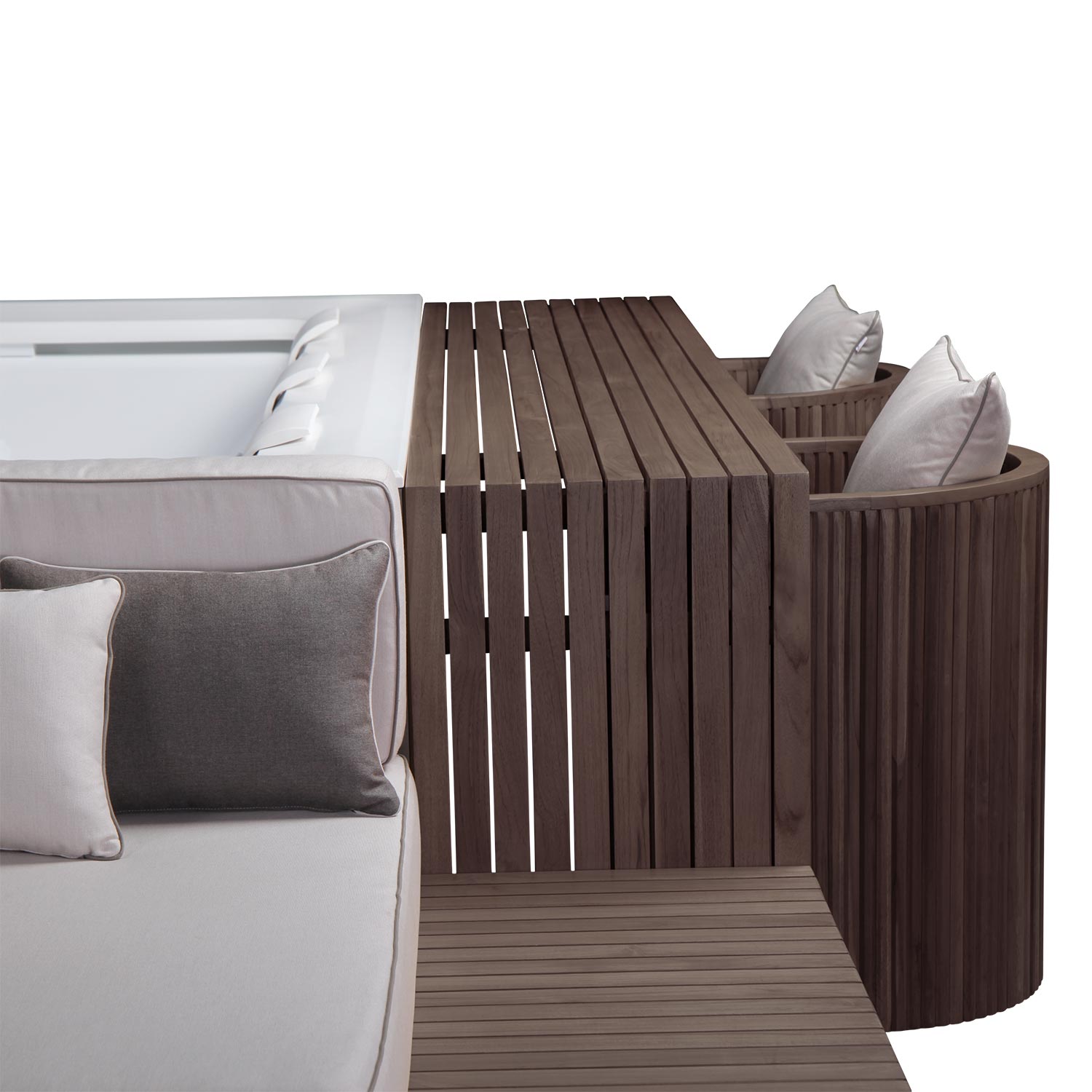 Dabassy hot tub with furniture